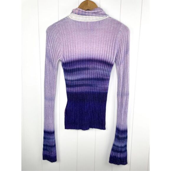 Anthropologie Sample Sale Pilcro Velvet Turtleneck Sweater - Picture 8 of 12